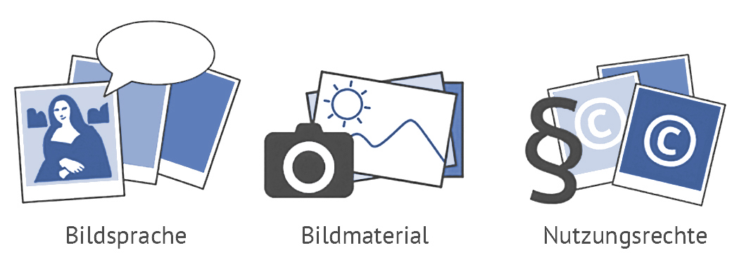 Bildsprache, Bildmaterial, Nutzungsrechte